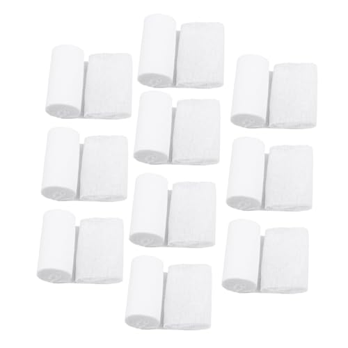 10 piezas de rollos de gasa para cuidado de heridas y postoperatorio, color blanco miniatura 1