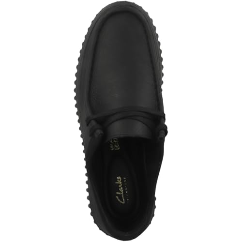 Clarks Para Hombre. 26181385 Zapatos De Piel Torhill Lo Negro (44), Plano, Cordones, Casual - 2