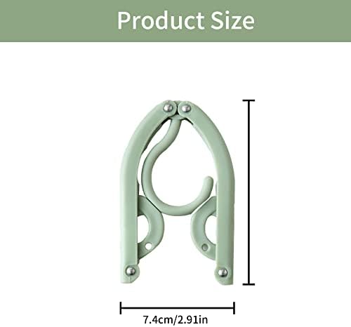 Travel Hangers, 4 Pcs Portable Folding Plastic Clothes Hangers, Foldable Space Saving Coat Hanger for Outdoor Camping Hotel Travel Camping
