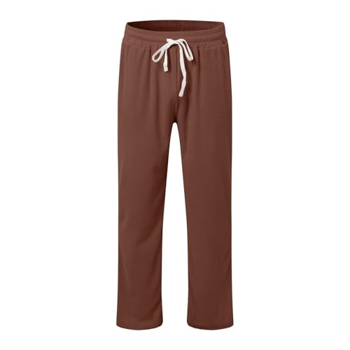 Men’s Casual Corduroy Sweatpants with Pocket Elastic Waistband Baggy Slacks Pants Work Streetwear for Men 20254