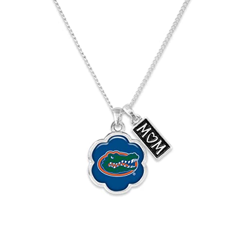 Florida Gators Hazel Mom Charm Silver Chain Necklace Jewelry Gift UF