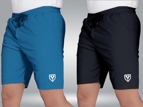 Image of Septem Men's Lycra Blend Shorts with Stylish Design Comfortable & Versatile Active Sports Wear Combo Pack
