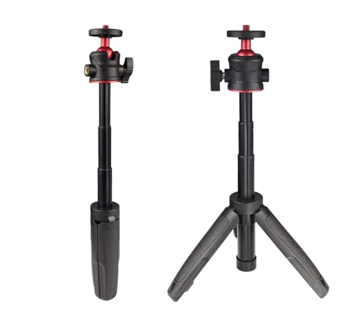 LINKCOOL Mini Aluminum Alloy Tripod: 360° Adjustable Ball Head, Portable Desktop/Handheld Selfie Stick for GoPro - Image 3