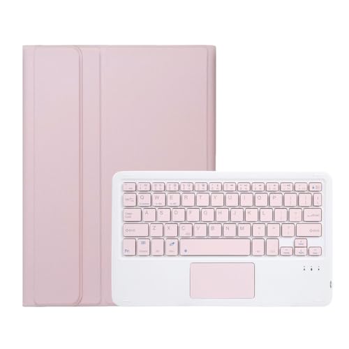Funda con teclado táctil rosa para Lenovo Xiaoxin Pad 11 J606F de cuero