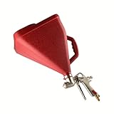 ATE Pro. Tools - Air Paint Spray Gun w/Large Hopper, Texture Spray Gun, (9L) Hopper Capacity, (3) Standard Spray Tips, Drywall Render Plaster Painting Tool