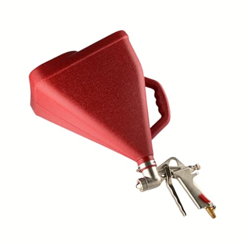 ATE Pro. Tools - Air Paint Spray Gun w/Large Hopper, Texture Spray Gun, (9L) Hopper Capacity, (3) Standard Spray Tips, Drywall Render Plaster Painting Tool