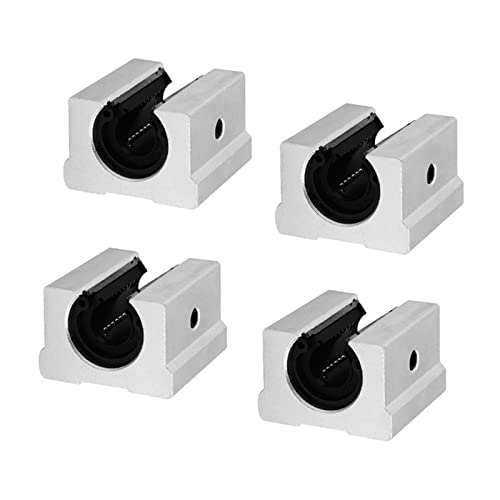 GUWANJI 2Pcs SBR16-2000mm Linear Rail Guide + 4Pcs SBR16UU Square Type Slide Bearing Block, 16mm Linear Rail Overall Length 78.7 inch/2000mm for Fully Supported Linear Rail