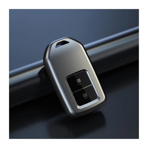 ホンダ アコード シビック CRV / パイロット リッジライン / オデッセイ パスポート スマート リモート キー プロテクター カー キーケース カバー シェル フォブに対応(2 btns grey shell)