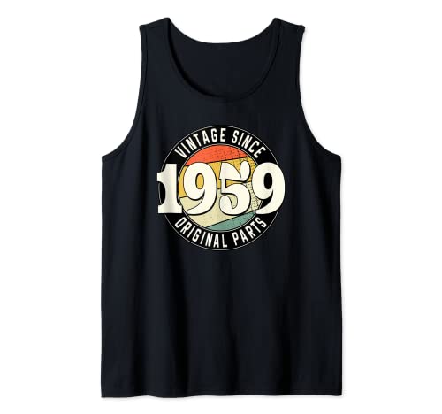 63 Regalos de un año 63 Camisa de cumpleaños Vintage desde 1959 Camiseta sin Mangas