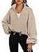 AUTOMET Womens Fleece Jackets Zip Up Oversized Sweatshirts Winter Clothes Long Sleeve Crop Sherpa Fall Outfits Fashion Khaki M