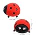SEWOART Latex Ladybug Dog for Chewers Squeaky for Teething Interactive Play and Exercise for Breeds