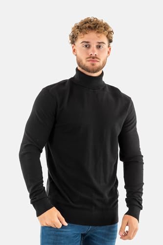 Pull Col Roulé Kaporal Coupe Regular Varia en Maille Kaki
