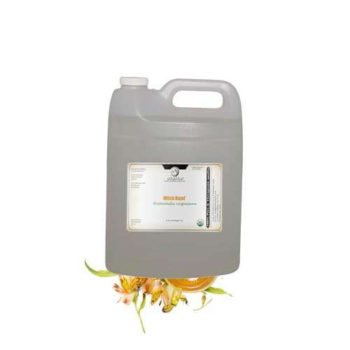 Organic Witch Hazel 100% Pure Natural USP Astringent with 14% Alcohol | Hamamelis Virginiana Extract for Face Skin Hair & Wellness | Bulk & Gallon Options | 32 Fl Oz | Net Wt. 0.95 kg / 2.1 lb