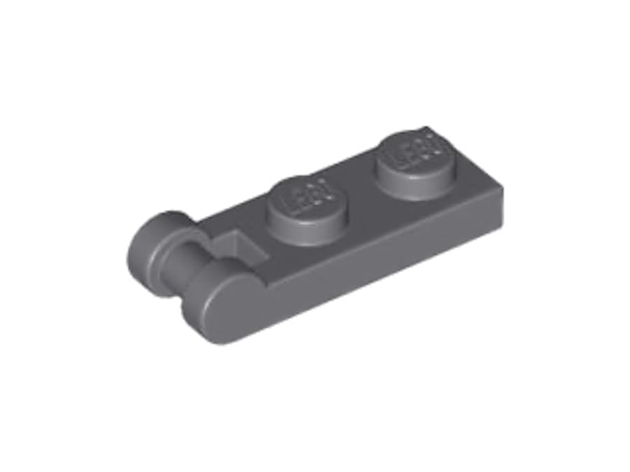 LEGO Plate, Modified 1 x 2 with Bar Handle on End Part number 60478 (Dark Bluish Gray, 100, Bricks)