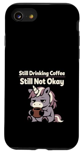 Coffee Is My Copilot �G�X�v���b�\ �o�[���A�E�g ���[���A �X�}�z�P�[�X iPhone SE (2020) / 7 / 8 �p