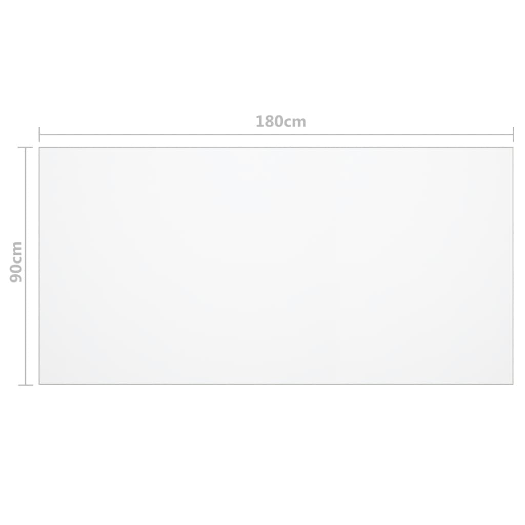Protecteur de table transparent 180x90 cm 2 mm PVC