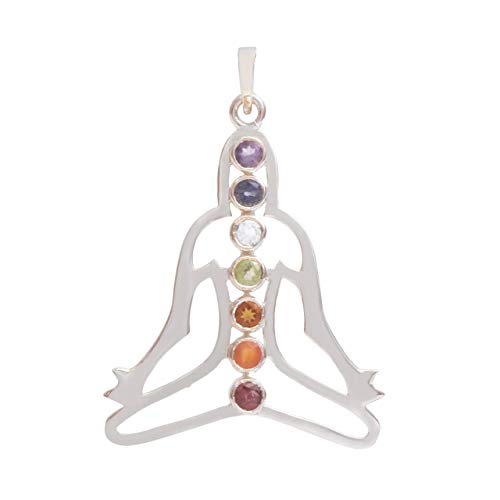 Pendentif Bouddha pierres naturelles pour vos séances de yoga au féminin