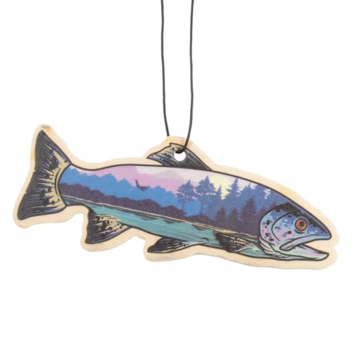 Fresh Fresheners Blue Outdoors Trout Fish Car Air Freshener 4-pack