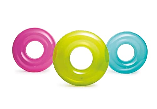 Image of Durable Swimming Ring for Adult |Inflatable Swim Tube for Kids |Circle Pool Floater Lounge for Pool Party, Lake, Beach| Comfortable Water Floating Device| Blow Up Safety Aid- Pack of 1