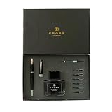 Cross Bailey Refillable Fountain Presented in a Premium Gift Box - Medium Point, Black Ink, Black