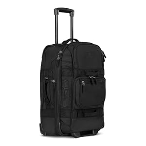 OGIO 108227 Layover Reliable Small Luggage/Suitcase Ideal for Travelling, Black Pindot (46 Litre Capacity)