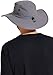 Coolibar UPF 50+ Men's Leo Shapeable Wide Brim Hat - Sun Protective (Large/X-Large- Carbon/Black)
