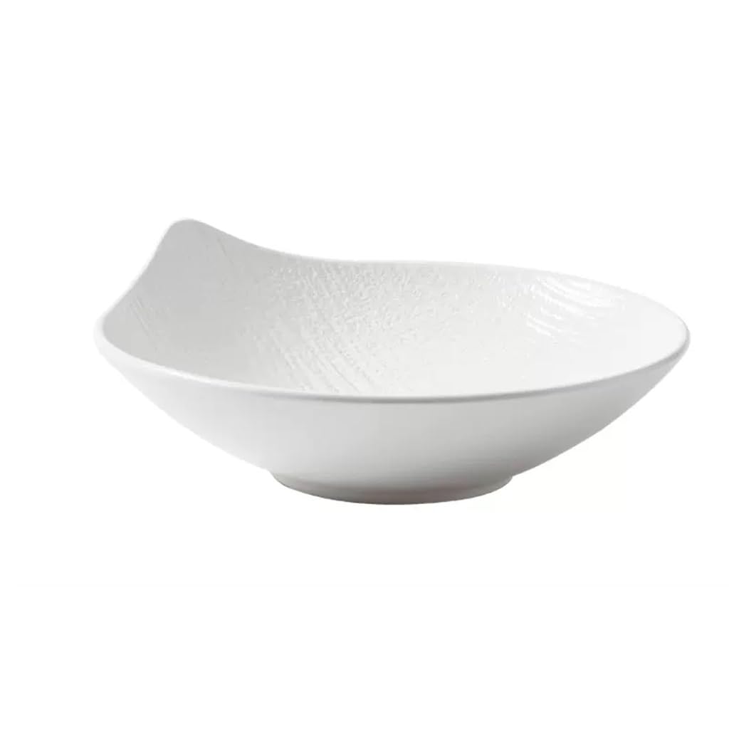 WOTZOV Salad Bowl Ceramic Fruit Vegetable Salad Bowl Japanese Tableware Dessert Bowl Household Soup Noodle Bowl Kitchen Supplies，A Small