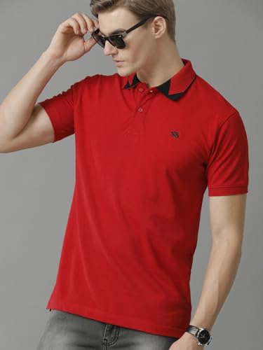 Image of ADRO Mens Polo T Shirt -100% Cotton Polo Tshirt for Men | Solid Polo T-Shirt Regular fit
