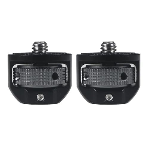 ݊܂ GoPro 13AInsta360ADJI ActionɑΉ - 360°] 1/4C` IX-X JϊlWA_v^[ Or{[wbhuPbg 2(Black Grey)