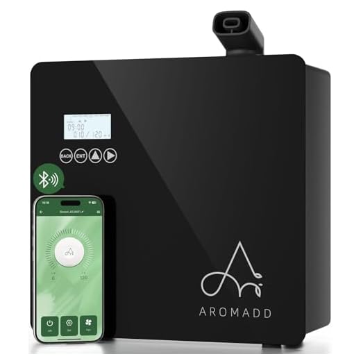 2025 Upgraded 3500 Sq.Ft Smart Scent Diffuser - HVAC System, Whole House Aroma & Hotel Collection Diffuser, Waterless Essential Oil Diffuser for Home Large Room, Cold Air Tech, 600mL (Black)