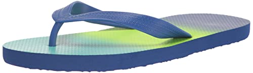 The Children's Place Boys Everyday Flip Flops, Blue Green, 1-2 Big Kid