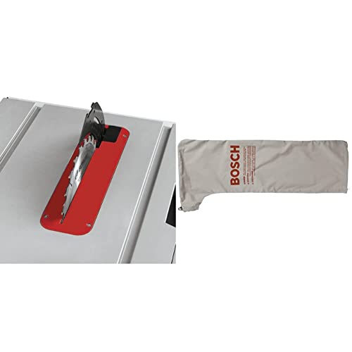 BOSCH TS1012 Zero Clearance Insert GTS1031,Red&BOSCH TS1004 Table Saw Dust Collector Bag