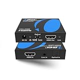 OREI 4K HDMI Audio Embedder, Digital/Analog Audio + DVI to HDMI Support, TOSLINK Optical 3.5mm Jack AUX Sound Input, 4K60Hz 18Gbps HDR HDCP2.2