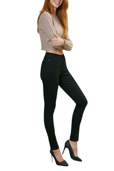 Kancan Women's Super High Rise Super Skinny Jeans KC6009BK2