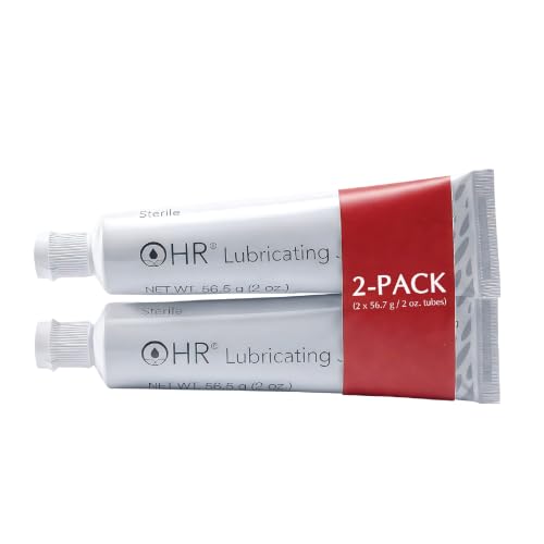 Image of HR Lubricating Jelly, Sterile, Medical & Home Use, 2 oz Tube | Water-Soluble | Non-Greasy | Non-Staining | Latex-Free | Clear & Odorless | for Catheter, Exam, Thermometer & Instruments