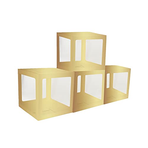 Chaks - 4 Cubes Carton Rigide Personnalisable 30CM Or