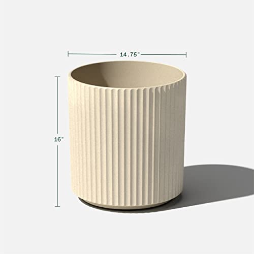 Image of Veradek Demi Series Planter - Large Round Outdoor Planter