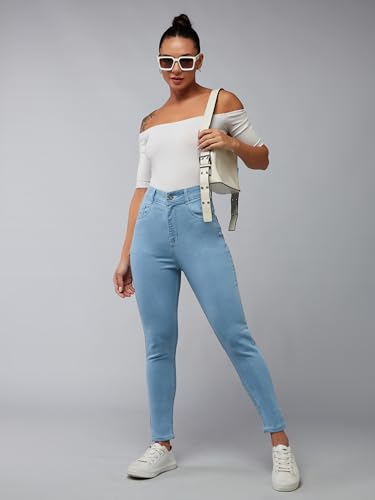 Image of Dolce Crudo Distressed High Rise Skinny Jeans for Women