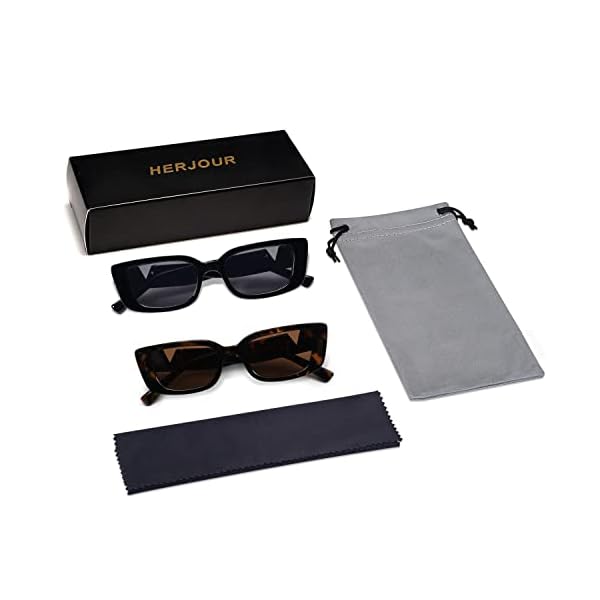 Allarallvr Rectangle Sunglasses for Women 90s Retro Trendy Y2K Classical Vintage Square Shades AR82037 - Image 7