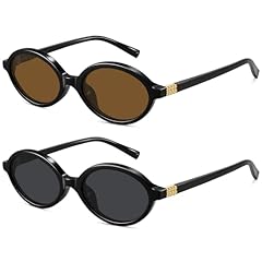 2 Pack: Black Frame Grey Lens+black Frame Brown Lens