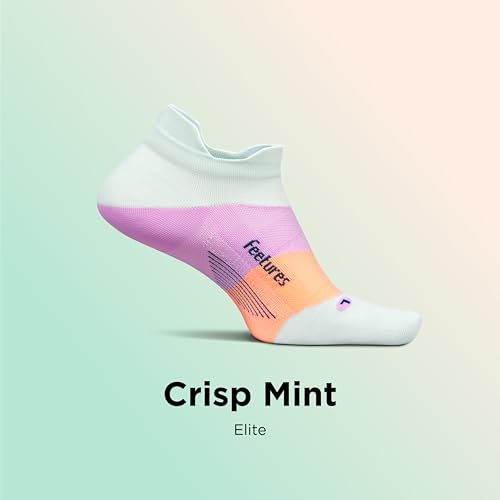 Image of Feetures Elite Light Cushion Mini Crew Sock - Sport Sock with Targeted Compression