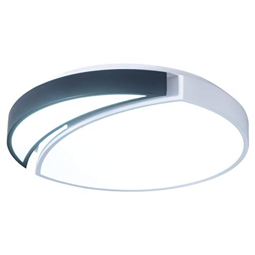 Black Friday 🔥 Modern Flush Mounted Ceiling Light, 9.8 Inch Big Round Black and White Celing Lamp For Living Room Study Bedroom Office
