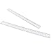 Zorfeter 32 Pack Clear Ruler, Plastic Ruler Bulk 12 Inch Metric Rulers with Centimeters and Millimeters, Transparent Drawing Tool for School Office Home Supplies
