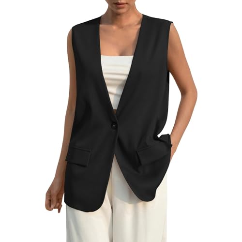 Veste légère sans manches femme pour tenue décontractée mi-saison chic