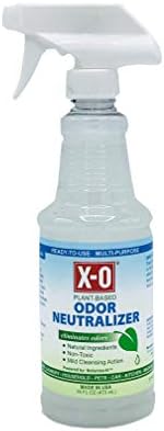 X-O Odor Neutralizer/Cleaner, Ready-to-Use Spray - Natural, Plant-Based Odor Eliminator/Deodorizer, Ready-to-Use (No Mixing Or Diluting), 16 Ounce
