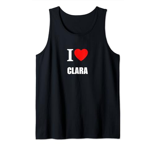 Photo de J'aime Clara, ma femme, fille, partenaire, petite amie, sœur Débardeur