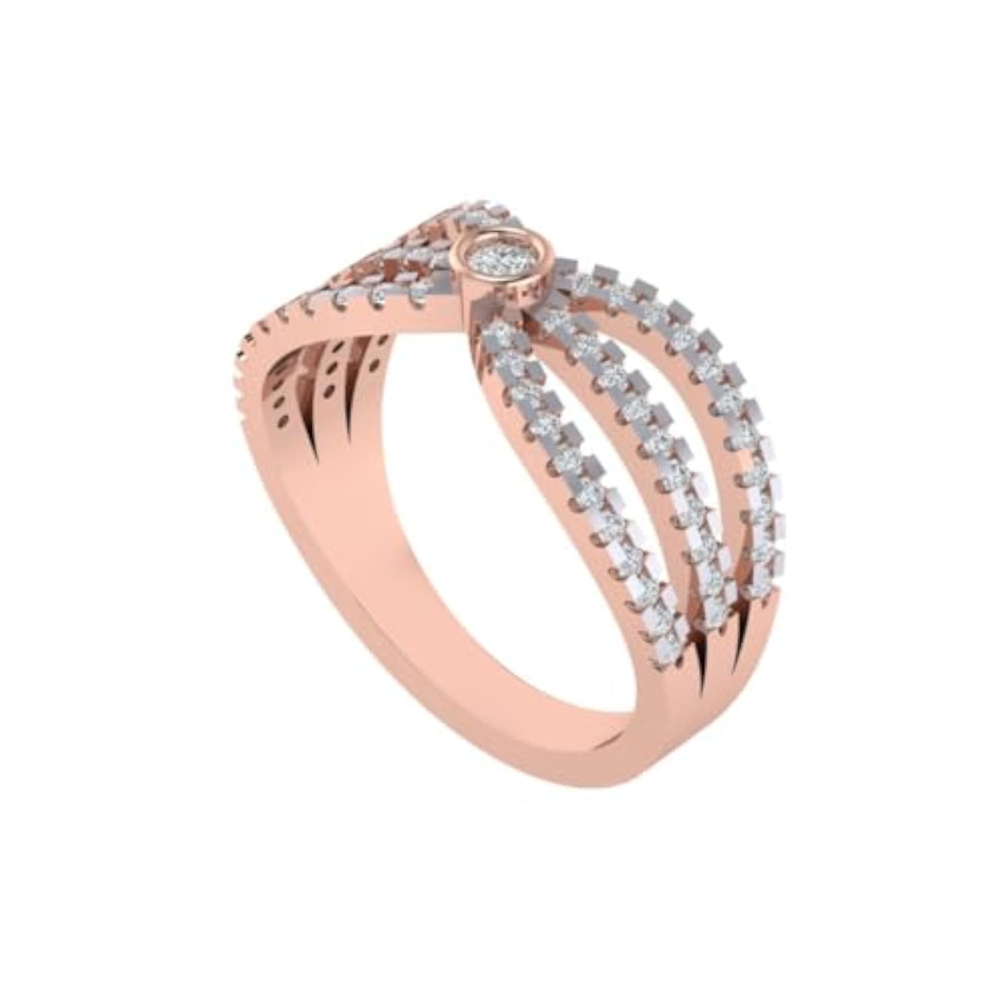 Women's 925 Sterling Silver Designer Fancy Ring, Gold Plated