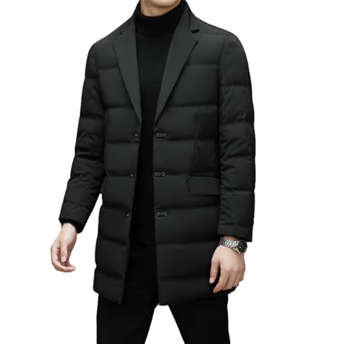 Doudoune mi-longue homme col costume isolation thermique business