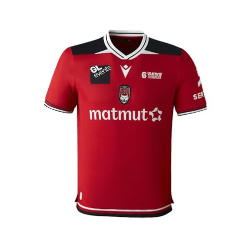 Maillot Lou Rugby Extérieur Homme Lyon Rouge Vetement Sport Performance
