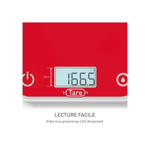 Tefal, Elektronische keukenweegschaal, Optiss, gemakkelijk af te lezen display met achtergrondverlichting, krasbestendig, capaciteit 5 kg, wit, BC50U3V0